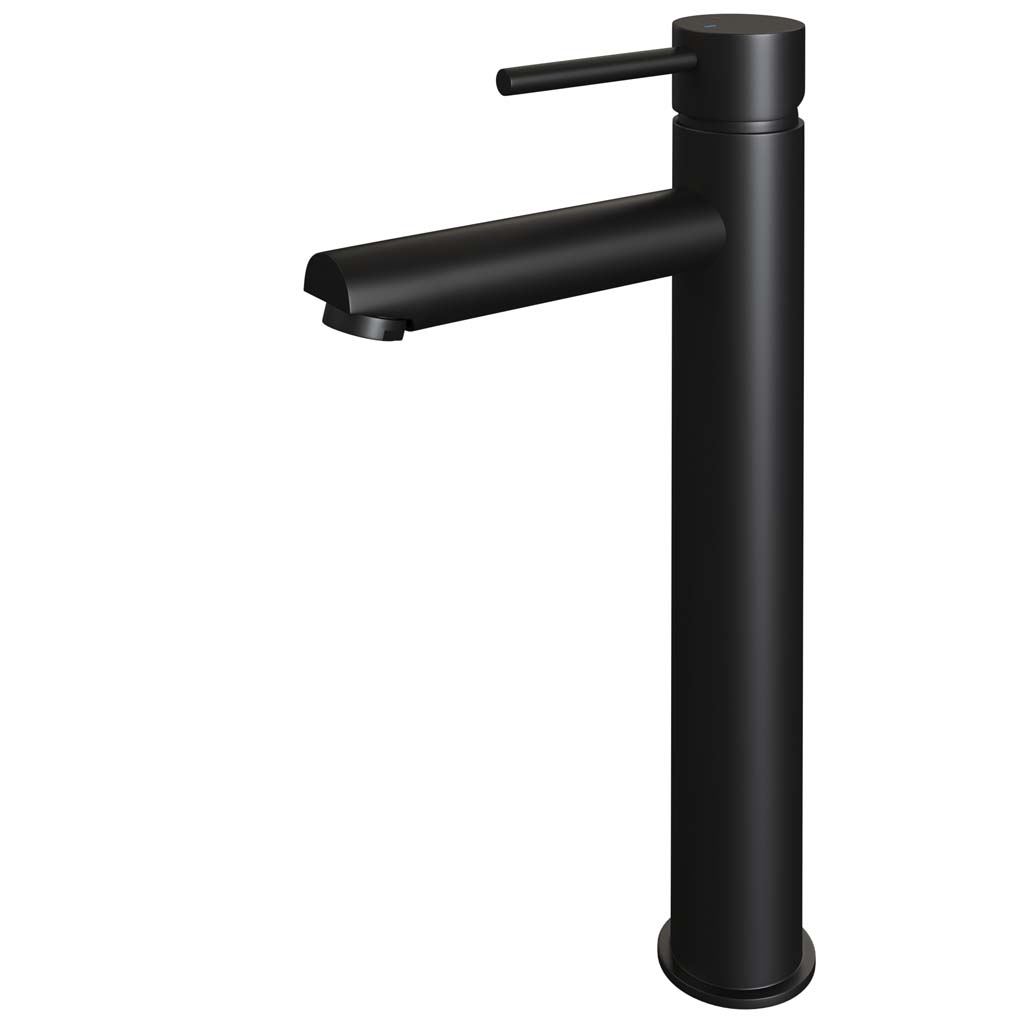 Brauer Black Edition ColdStart verhoogde wastafelkraan energy-saving model A zwart mat