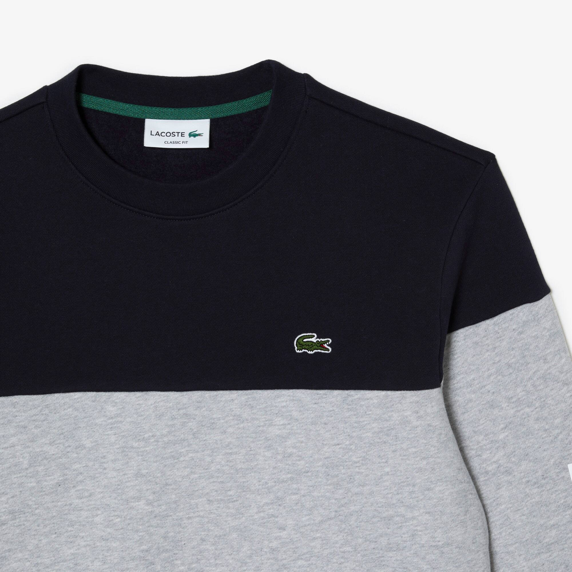 Sweatshirt homme Lacoste classic fit color-block avec marquage Sweatshirts - Bleu - Lacoste - Homme