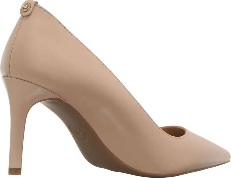 Michael Kors Alina Leren Décolleté in Blush Kleur Beige Dames