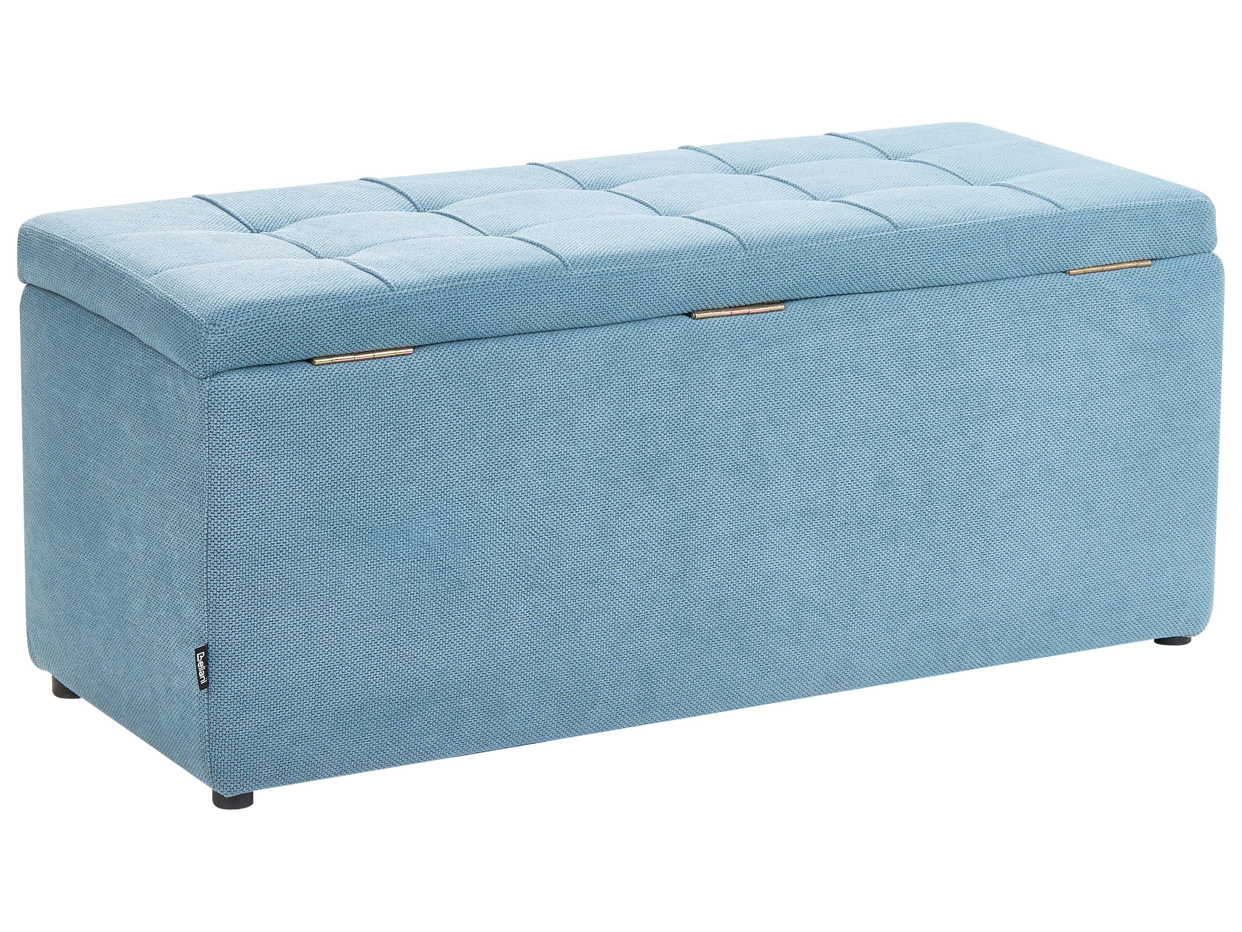 Opbergpoef OREM Stof 100 cm 40 cm Blauw