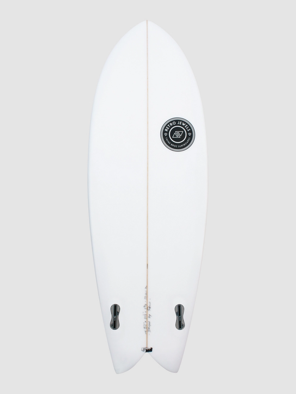 TwinsBros Enjoy Twin FCS2 Surfboard white