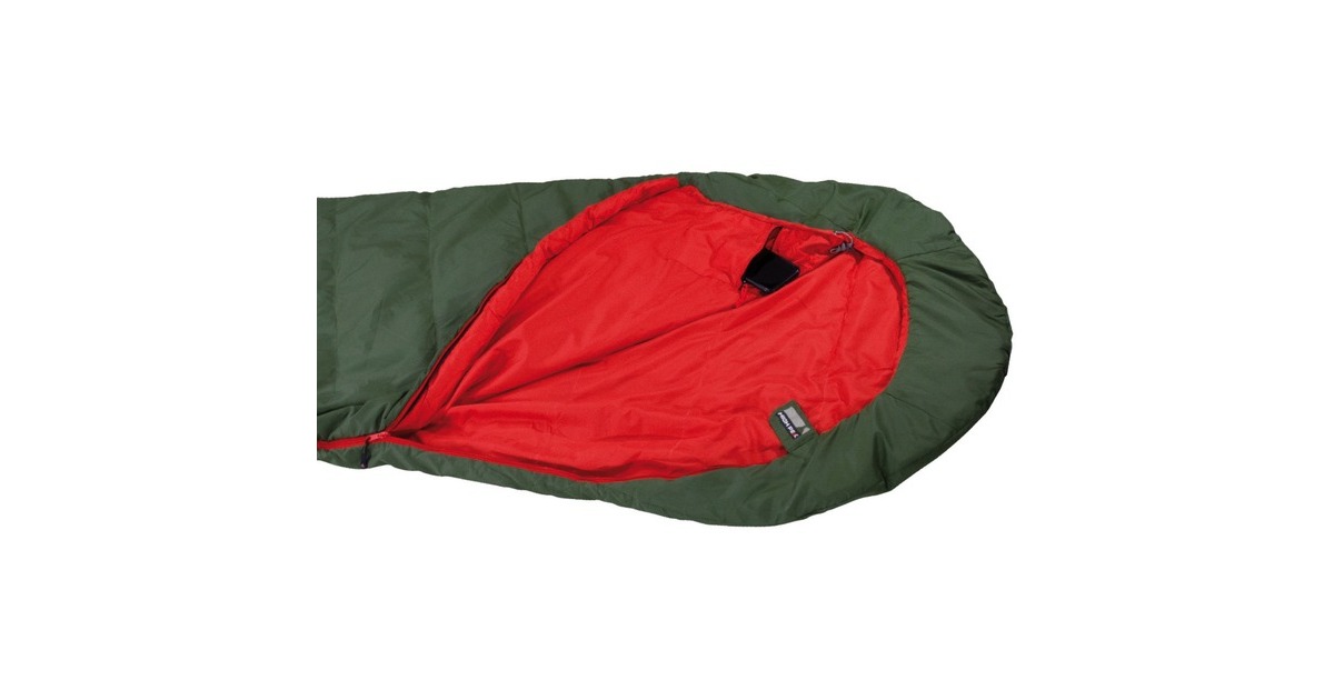 High PeakPak 1000 ECO slaapzak  (Donkergroen/rood)