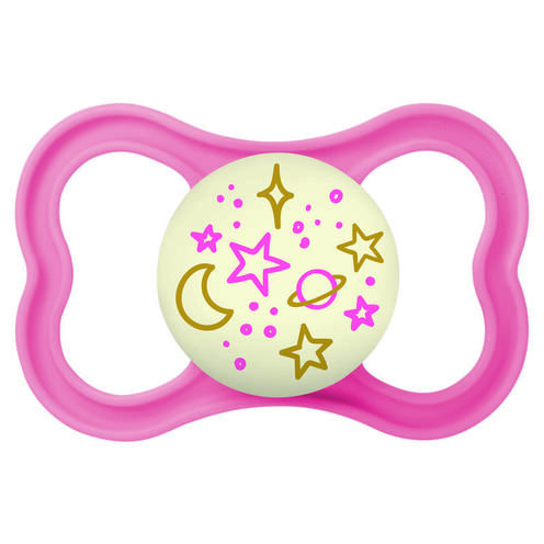 Lot de 2 sucettes Supreme dès 6 mois Planet Love Night - Coloris aléatoire - MAM