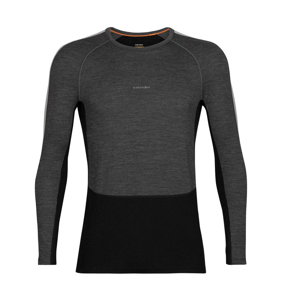 Icebreaker ZONEKNIT 200 - Sous-couche Homme jet h/blk/m/cb