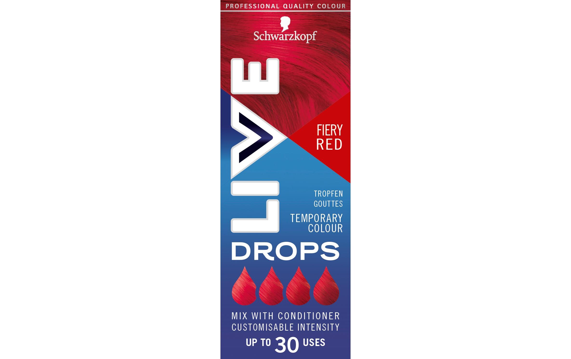 Haarcoloration Drops Fiery RedHochpigmentierte Haarfarbe
