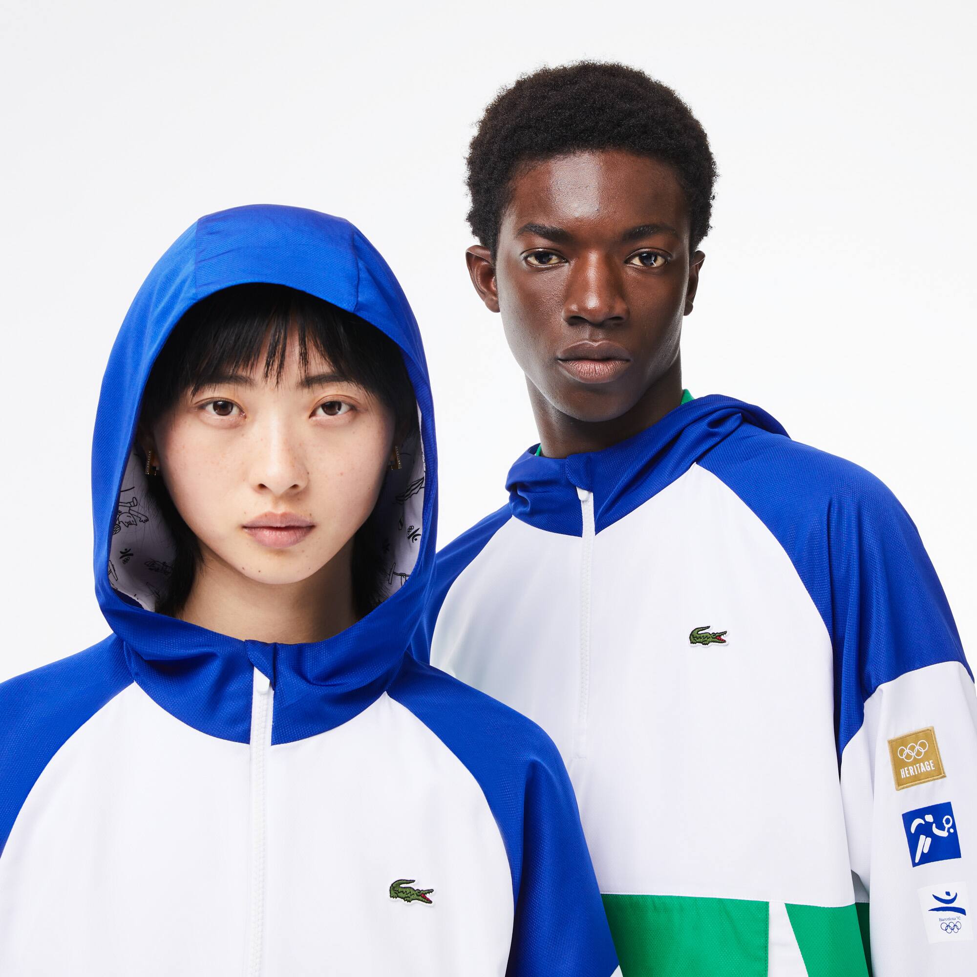 Coupe-vent unisexe Lacoste Sport JO Héritage Barcelona Manteaux & Vestes - Bleu - Lacoste - Unisex