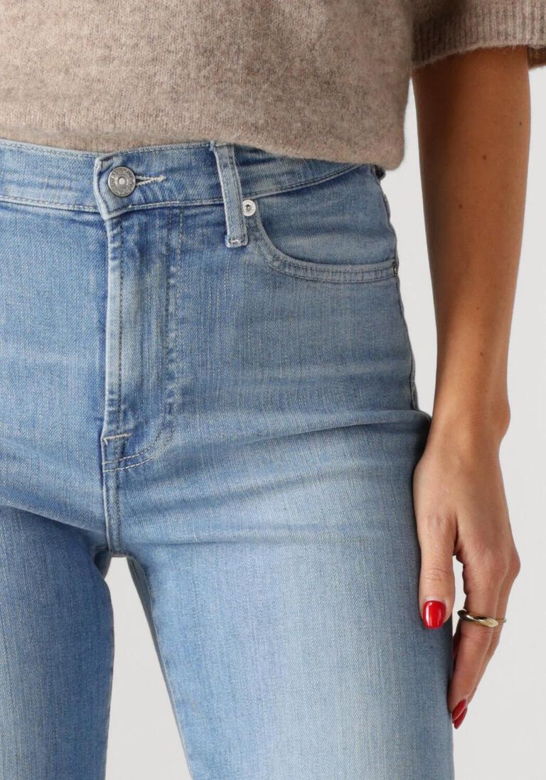 lichtblauwe 7 for all mankind wide jeans modern dojo bloom