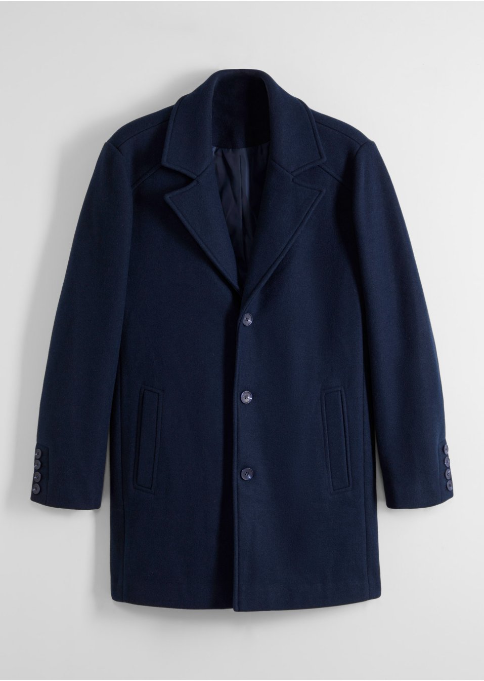 Manteau court avec teneur en laine