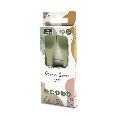 Lot de 2 cuillères en silicone VERT - LORELLI