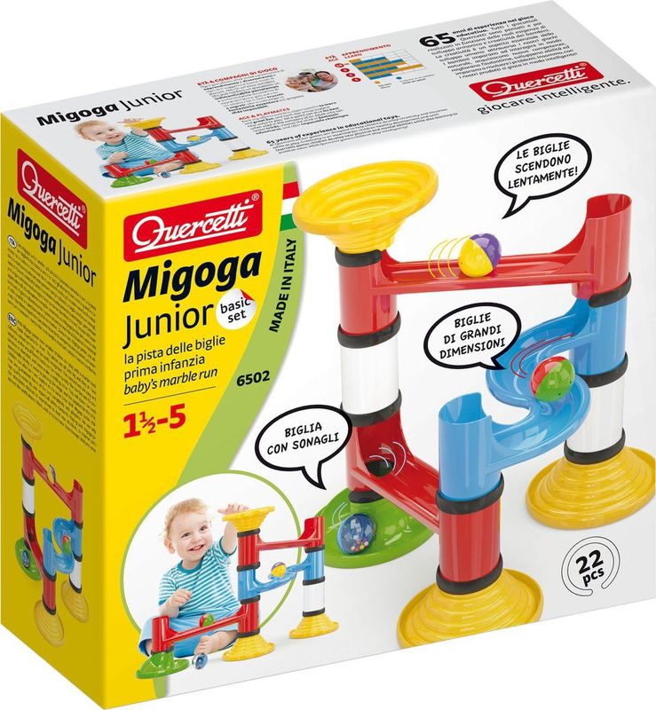 Quercetti - 6502 Migoga Junior - Knikkerbaan - Multicolor - Kunststof