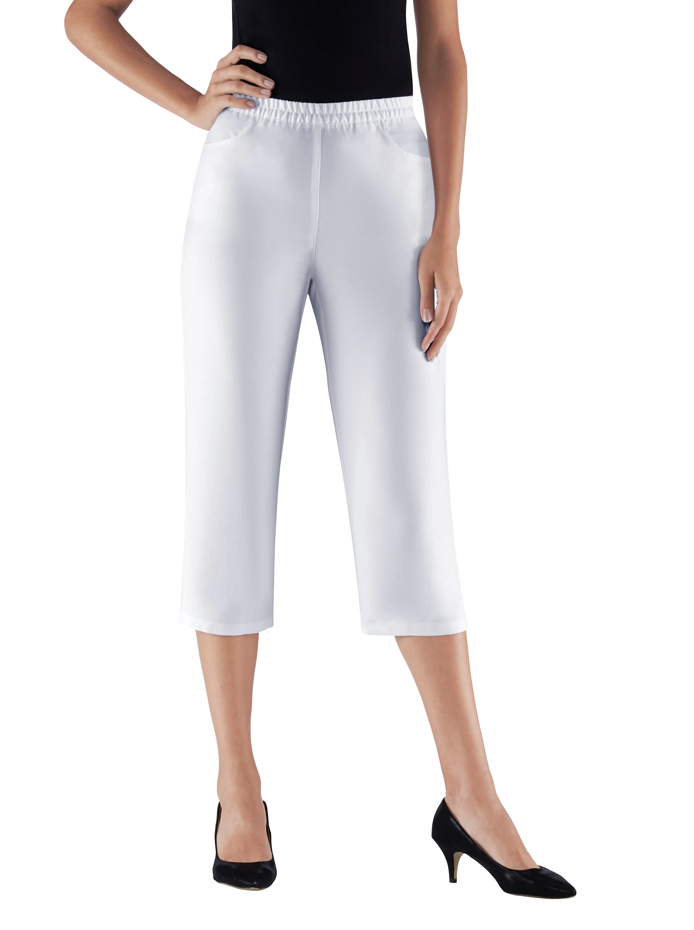 Caprihose in weiß