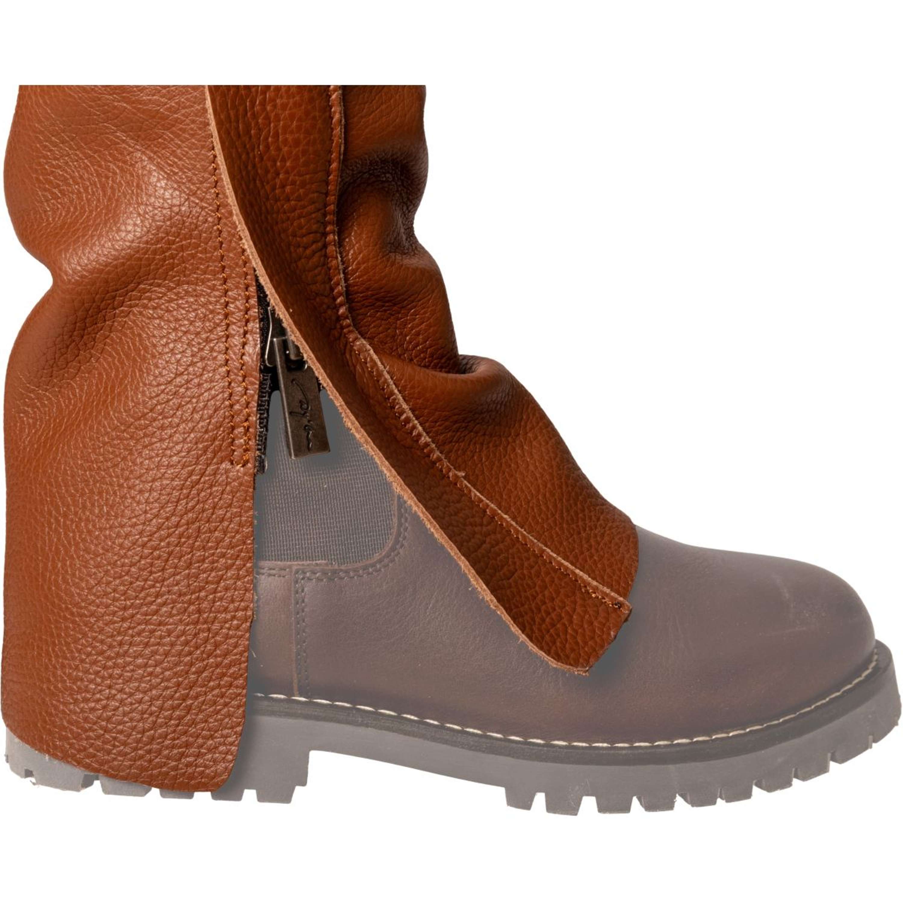 Dyon Lange Chaps Leer Standard Cognac