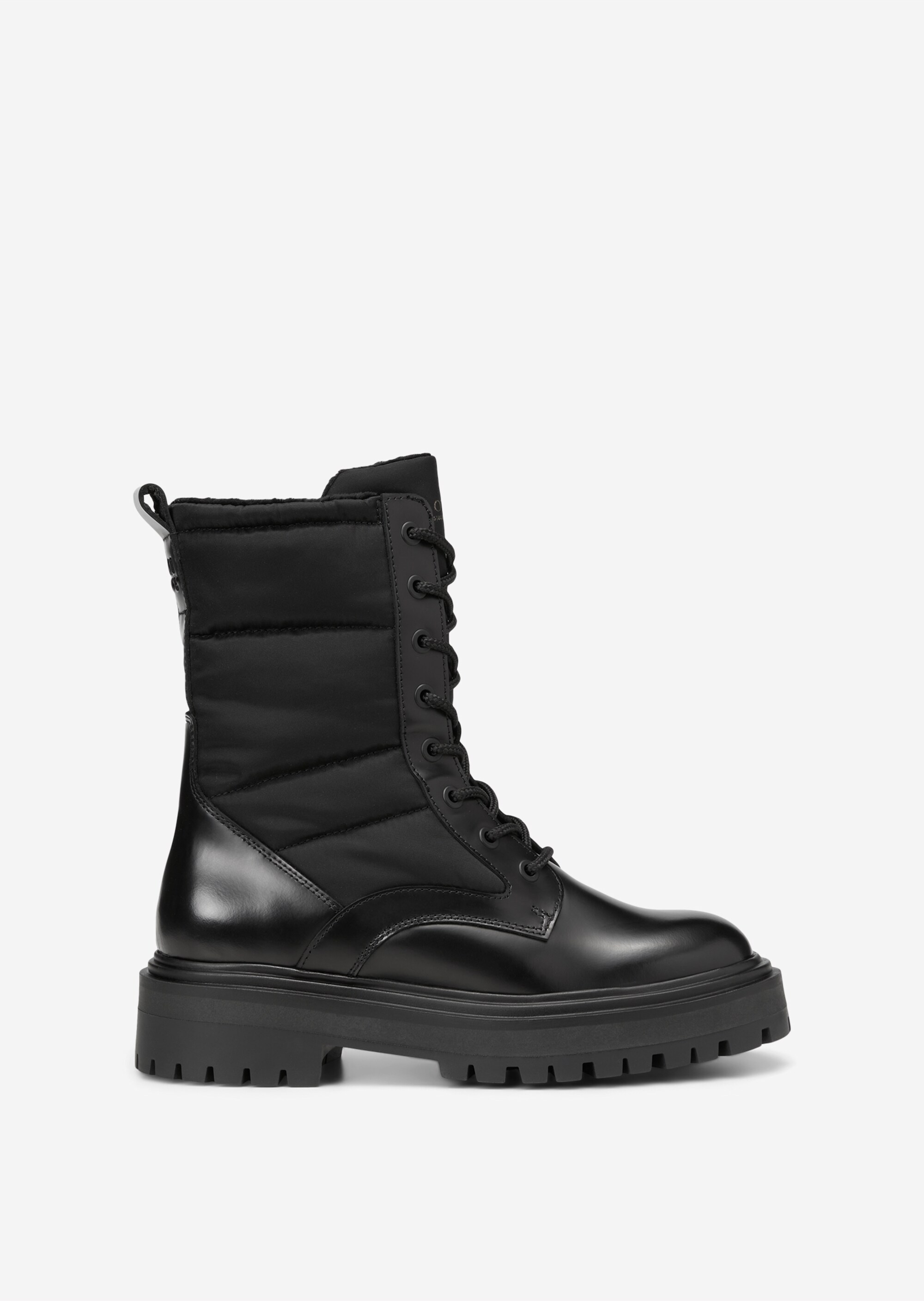Schnürstiefel mit Innenzipper