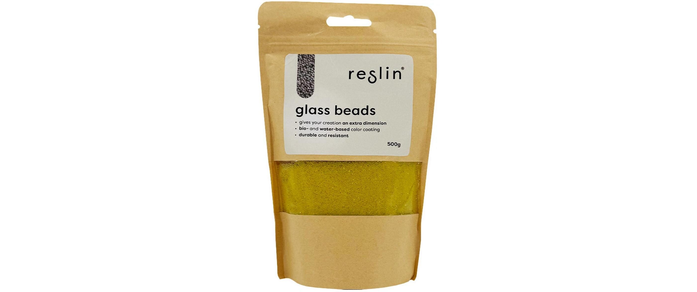 Glasperlen 500 g BananengelbGlasperlen