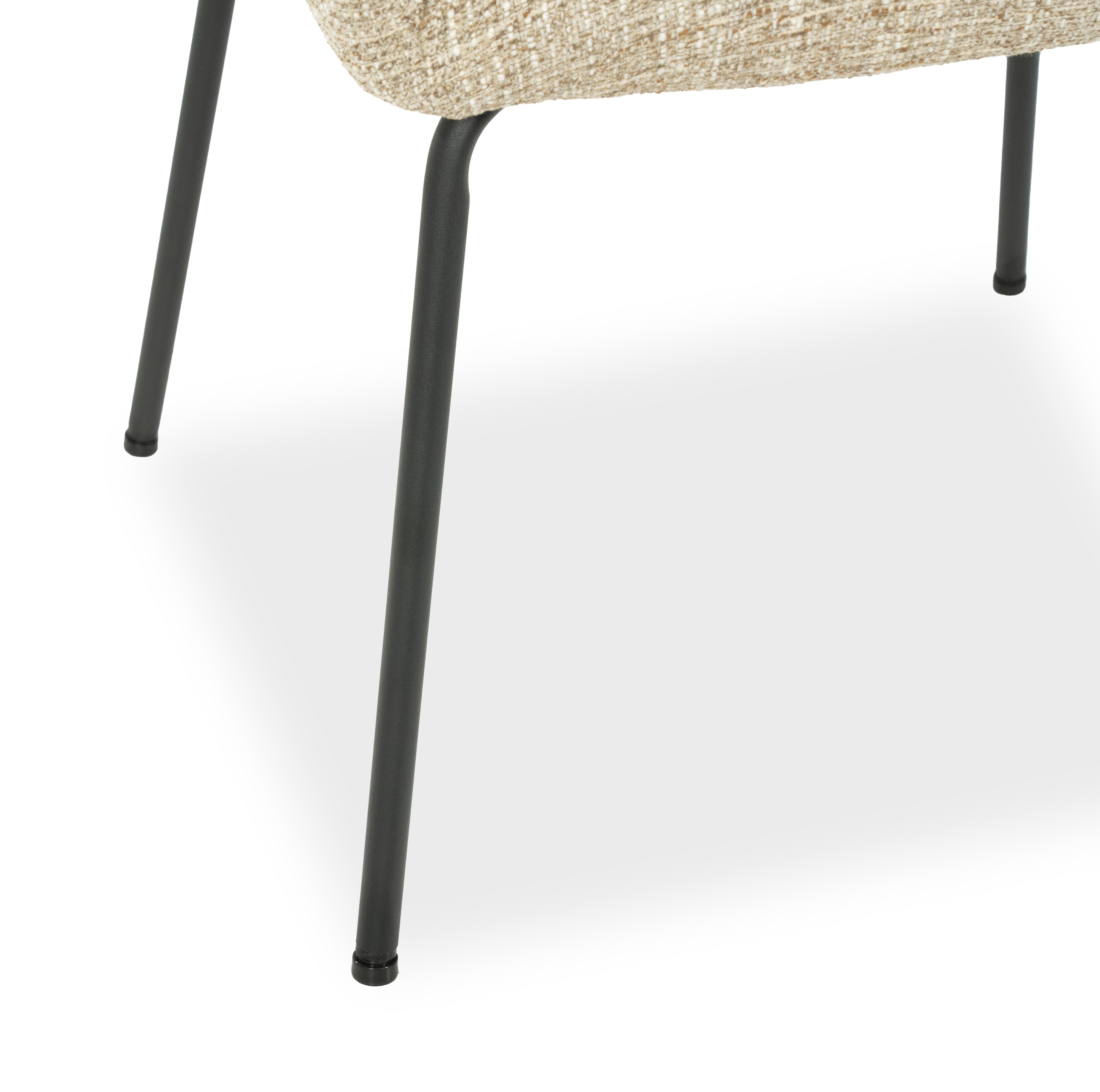 Eetkamerstoel 96337 taupe Indy B58 x D63 x H89 cm