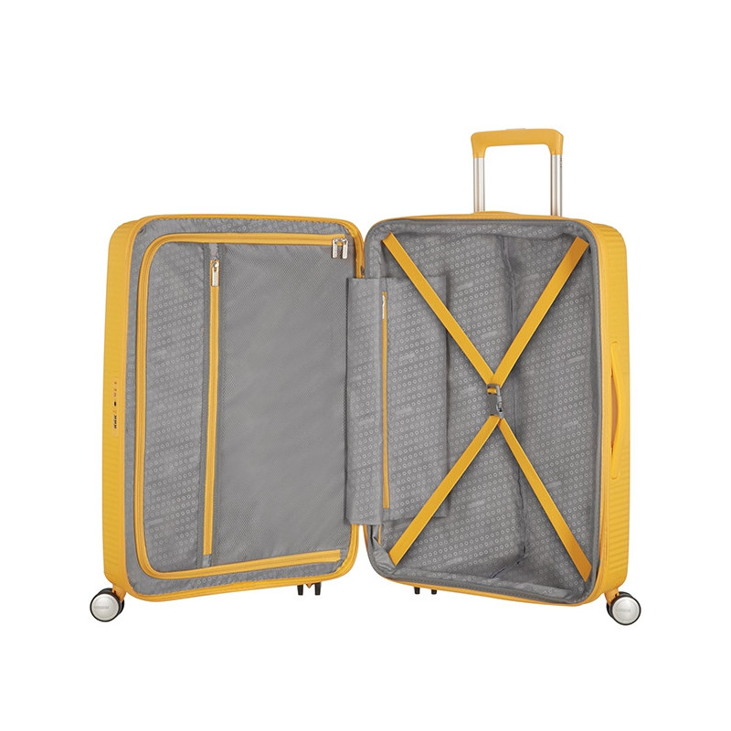 Valise rigide Soundbox Extensible 77cm Jaune