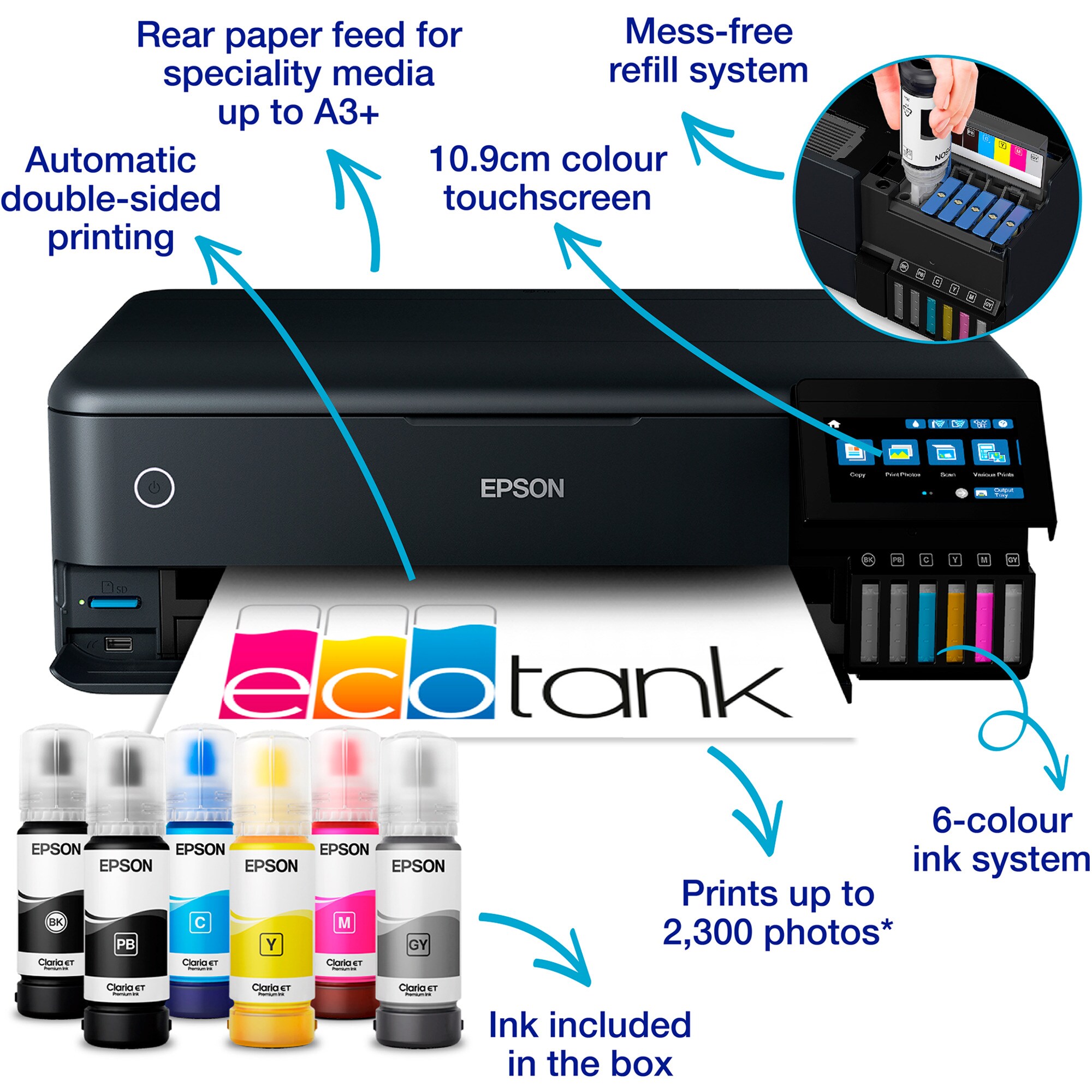 Epson Multifunktionsdrucker EcoTank ET-8550