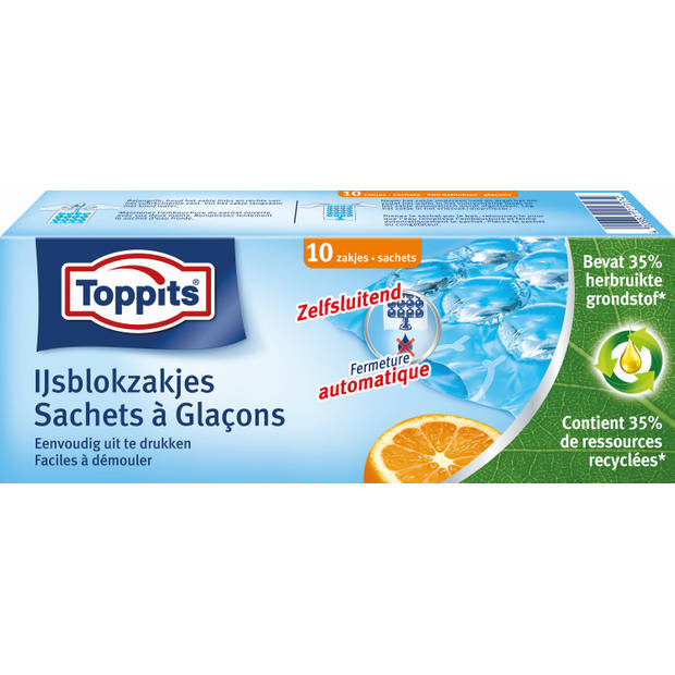 Toppits Ijsblokzakjes - 10 stuks