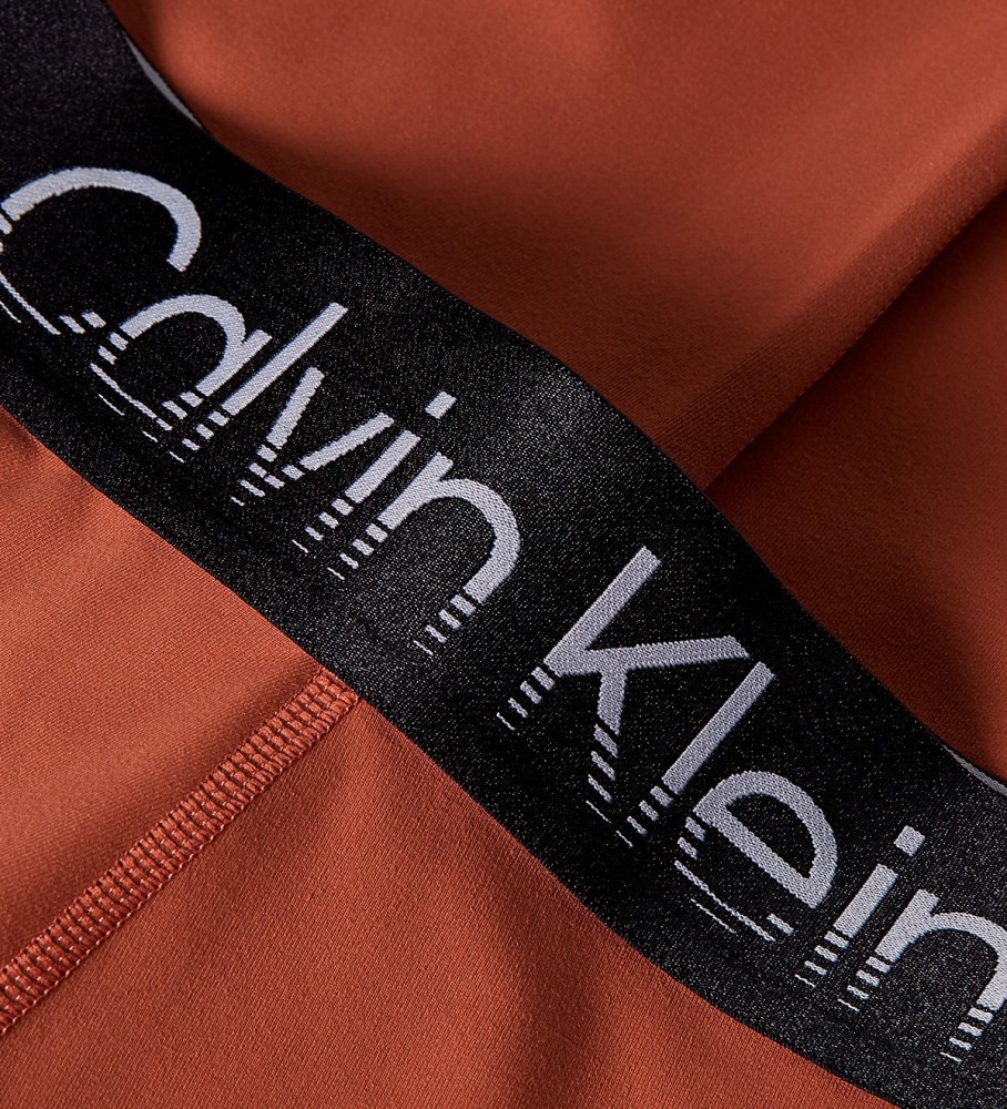 Calças legging esportivas marrons da Calvin Klein