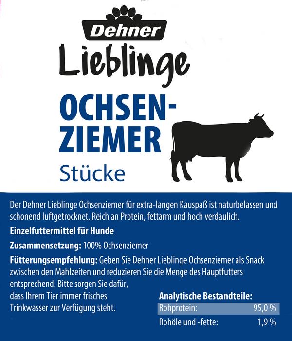 Dehner Lieblinge Hundesnack Ochsenziemer, 140