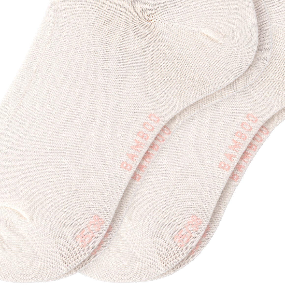 Gina Benotti 2 Paar Damen Socken mit Viskose aus Bambus weiss