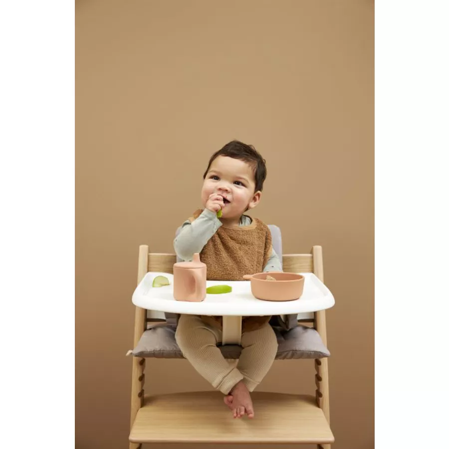 MEYCO Lätzchen Frottee Uni WhitePinkToffee 3er-Pack