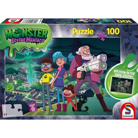 Schmidt Spiele Puzzle - Monster Loving Maniacs: Nacht über Gruselbruch, 100 Teile