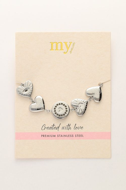 Iconic armband chunky hartje