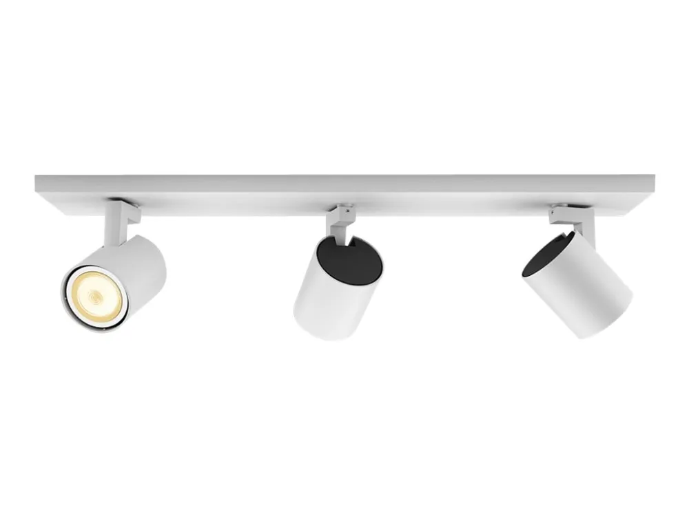 Philips Hue White ambiance Runner - Spotlys - LED-spot lyspære x 3 - GU10 - 5 W (tilsvarende 50 W) - klasse A - varmt til køligt hvidt lys - 2200-6500 K - hvid