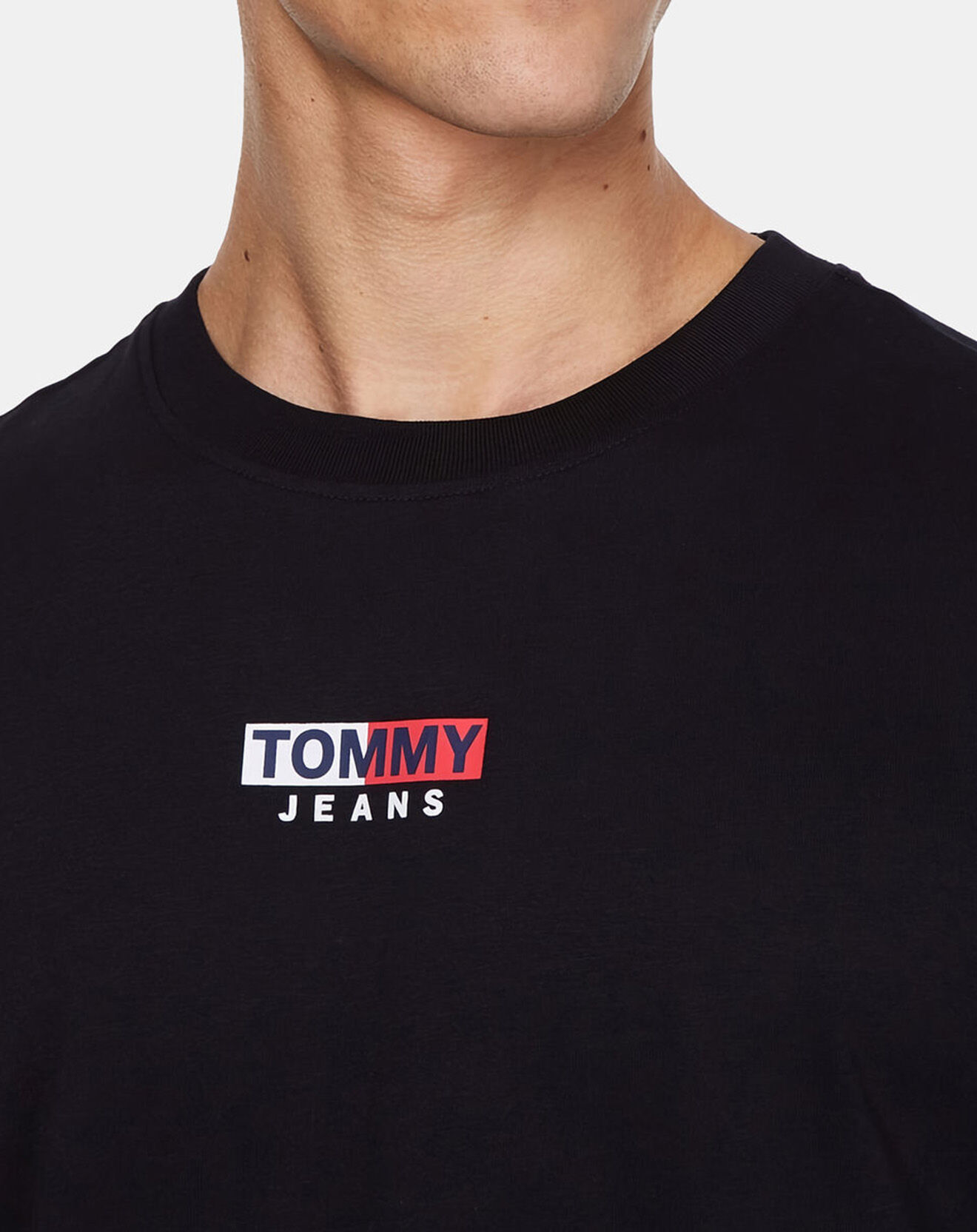 Tommy Jeans T-Shirt Peached Entry Flag noir