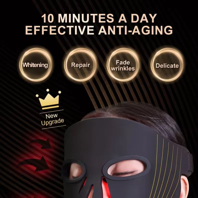 Beautyronics - USB-oplaadbaar lichttherapie-gezichtsmasker