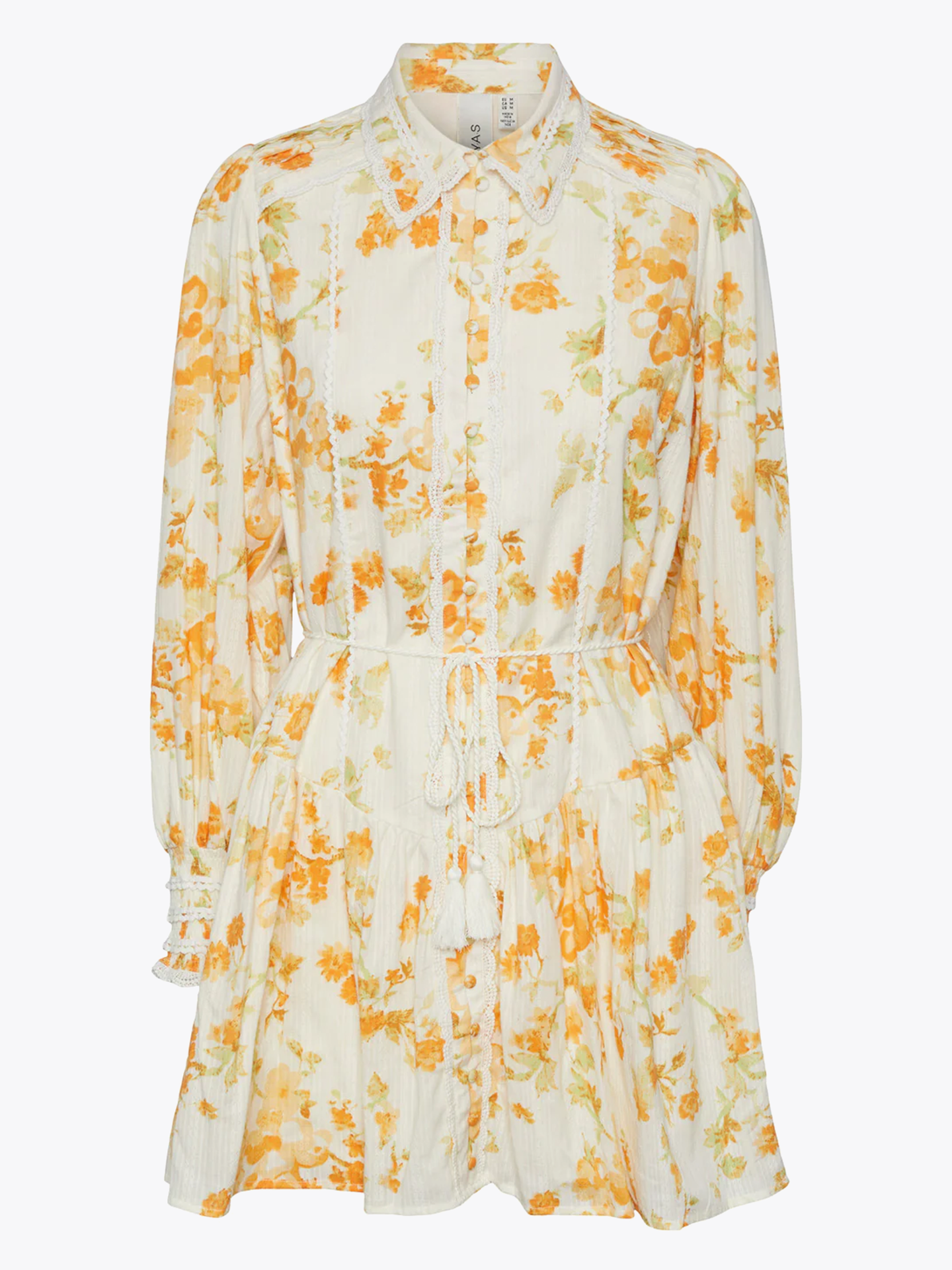 Somellie Long Sleeve Shirt Dress