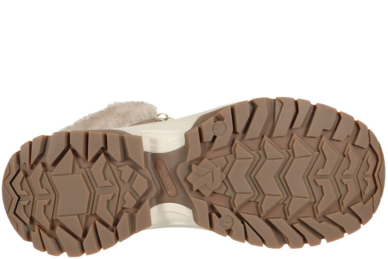 RIEKER VINTERSTØVLE I BEIGE PU