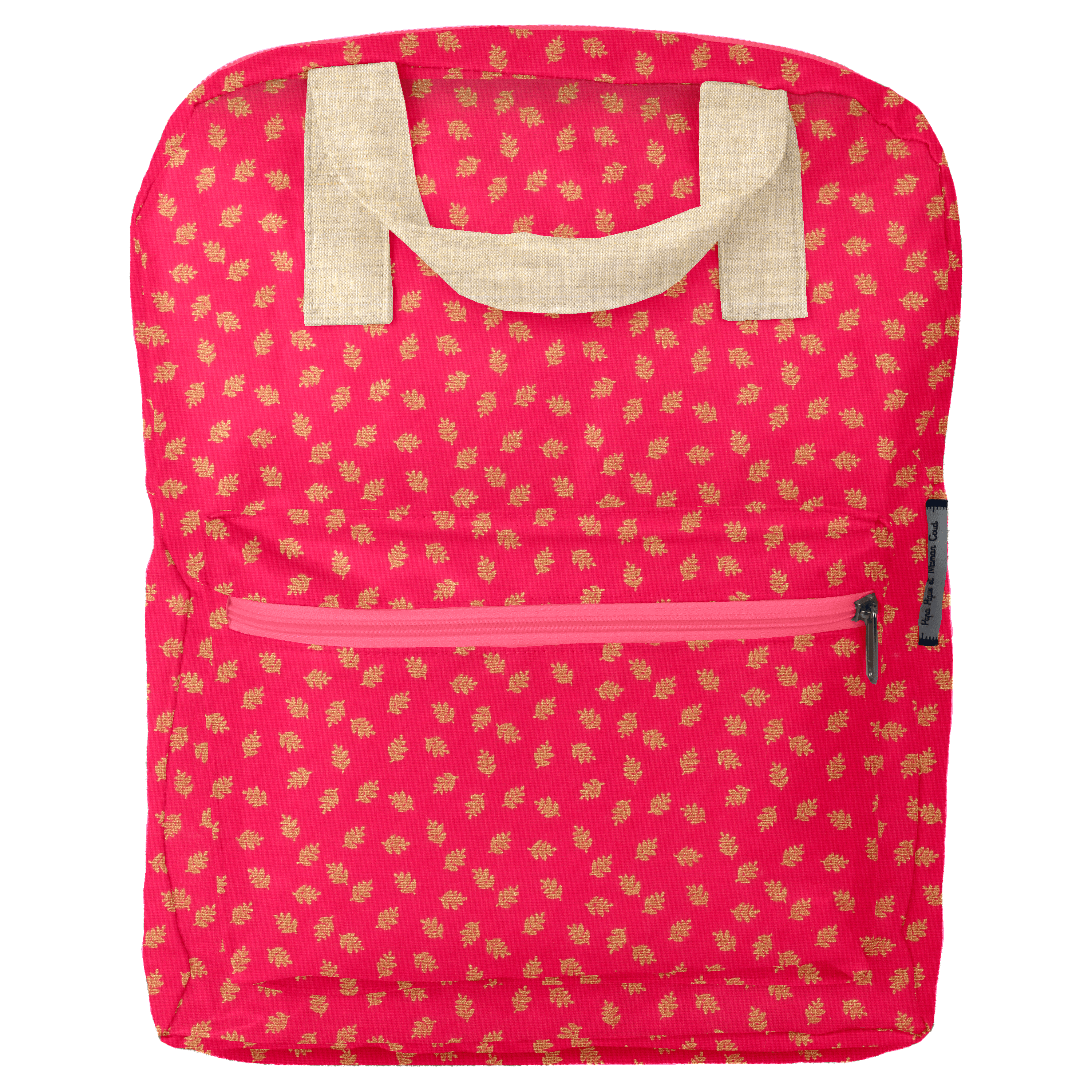 Petit Sac À Dos Gaby Feuillage Or Rose