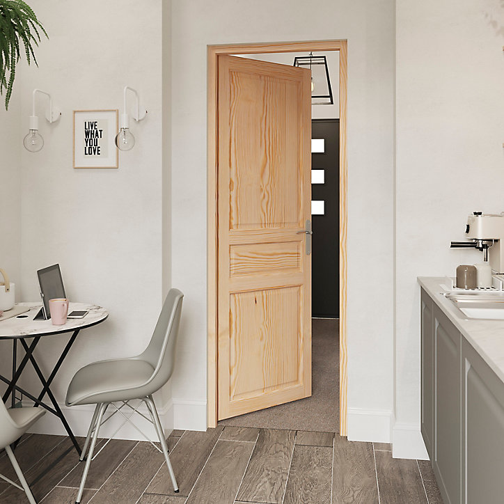 Bloc-porte Ordesa pin H.204 x l.73 cm, poussant droit