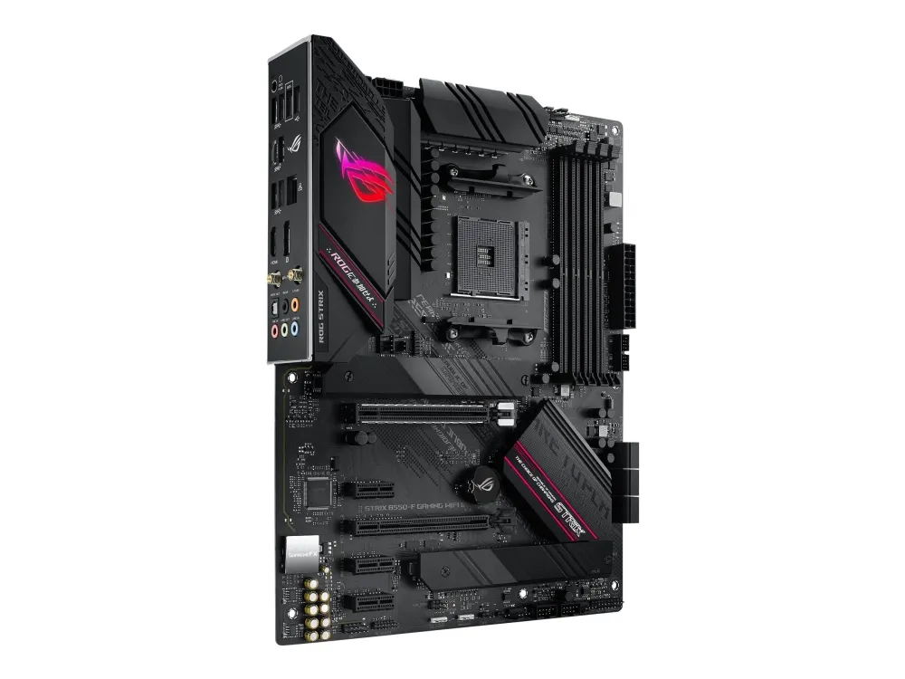 ASUS ROG STRIX B550-F GAMING WIFI II - Bundkort - ATX - Socket AM4 - AMD B550 Chipset - USB-C Gen2, USB 3.2 Gen 1, USB 3.2 Gen 2 - 2.5 Gigabit LAN, Wi-Fi 6, Bluetooth - onboard grafik (CPU påkrævet) - HD Audio (8-kanaler)
