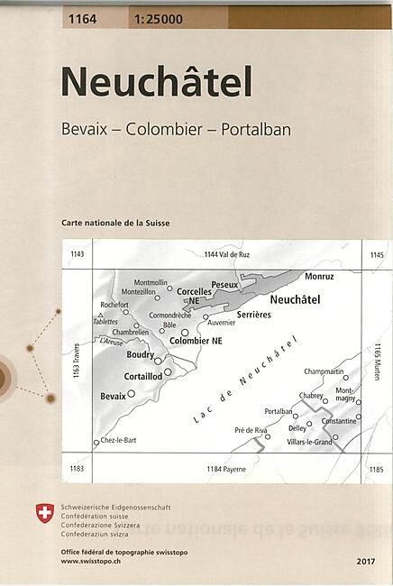 BUNDESAMT - 1164 NEUCHATEL ECHELLE 1 25 000