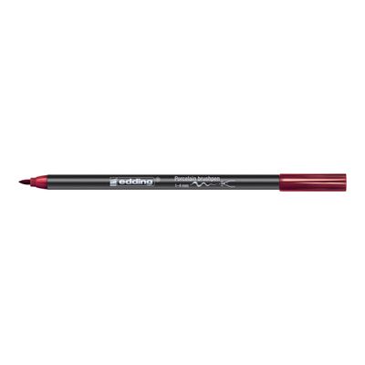 Set de 6 feutres pinceau pour porcelaine Edding 4200 – Couleurs chaudes – Résistants au lave-vaisselle