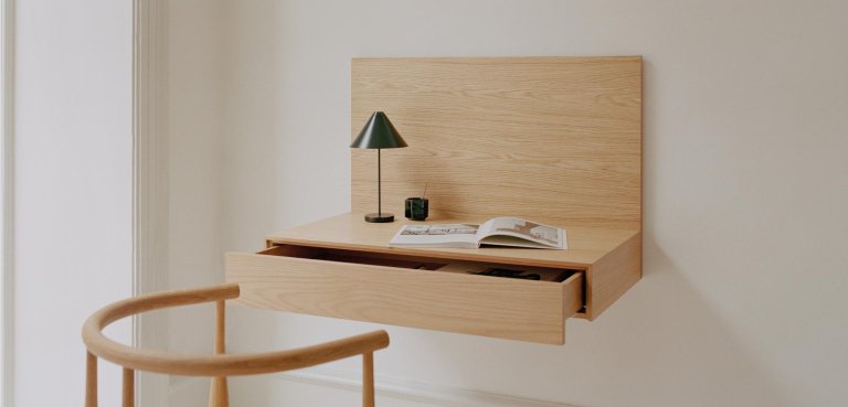 New Works Tana wand bureau zwart eiken
