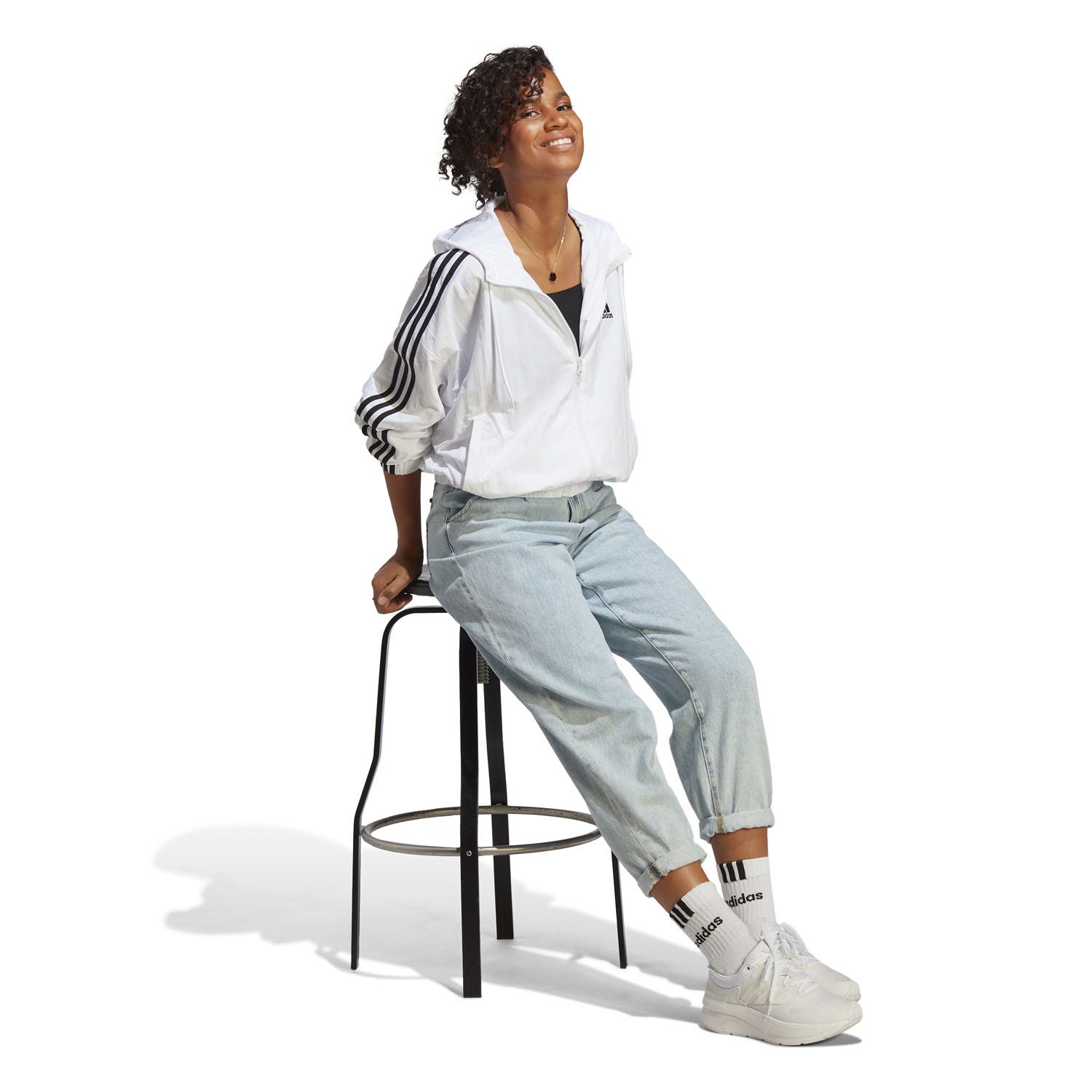 adidas  Essentials 3-Stripes Woven Windbreaker