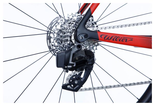 Vélo de Route Wilier Triestina Cento10 SL Sram Rival eTap AXS 12V 700 mm Noir Rouge 2024