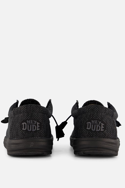 HEYDUDE Wally Sox Instappers zwart Canvas