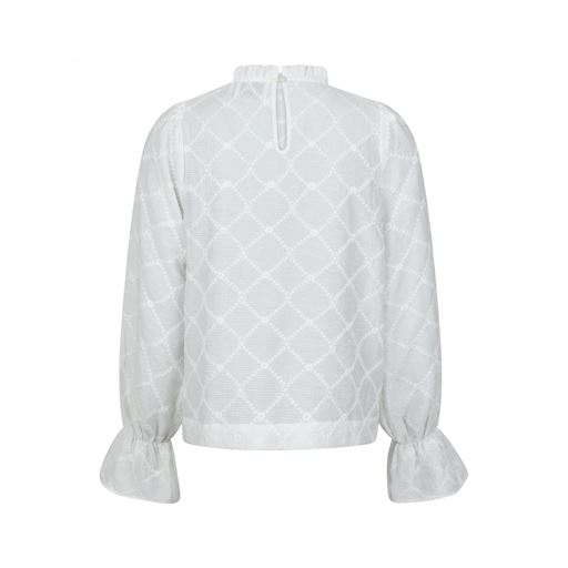 Neo Noir Mamara Square Emb Bluse, White, 36