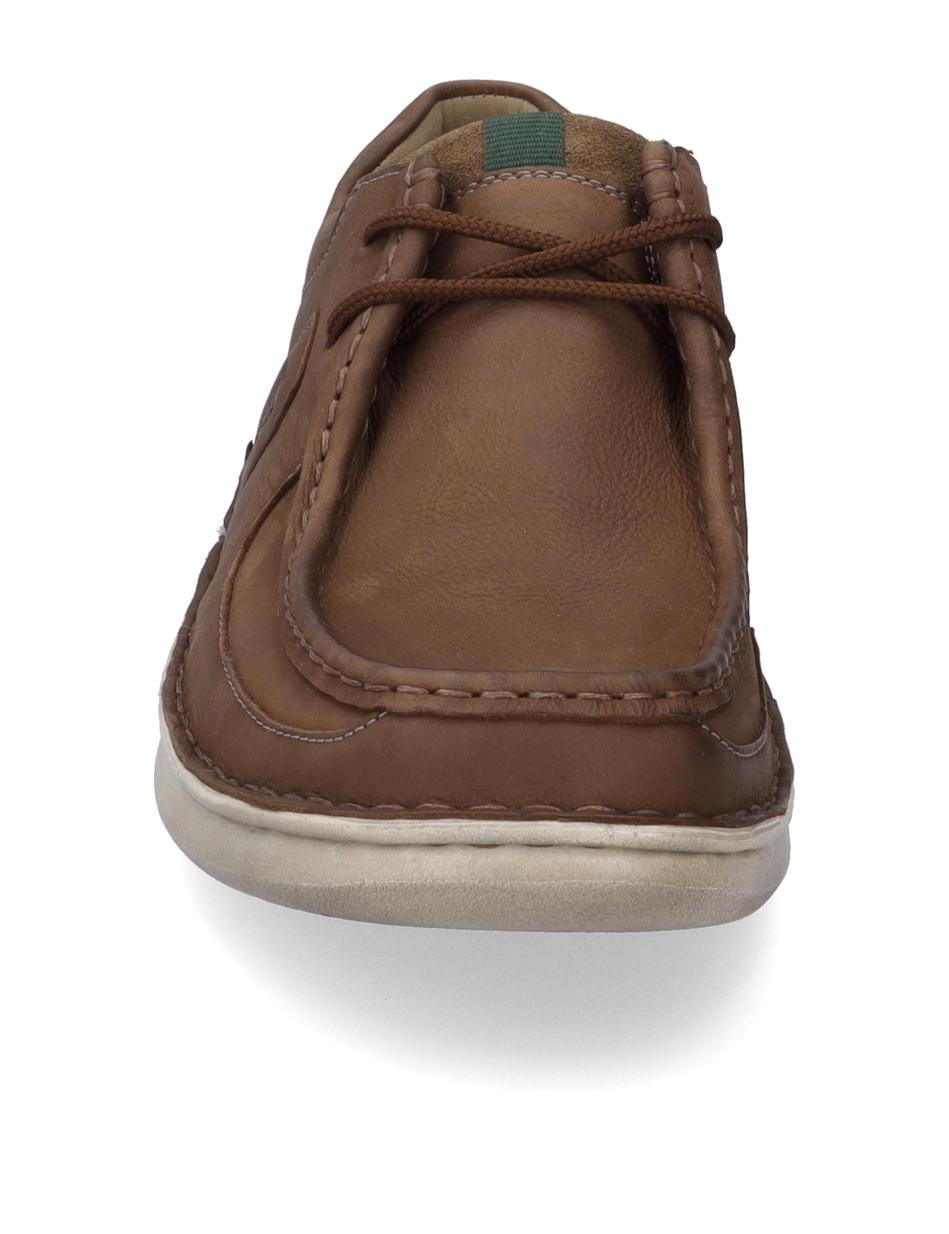 Halbschuh Alan 06, tabak-kombi