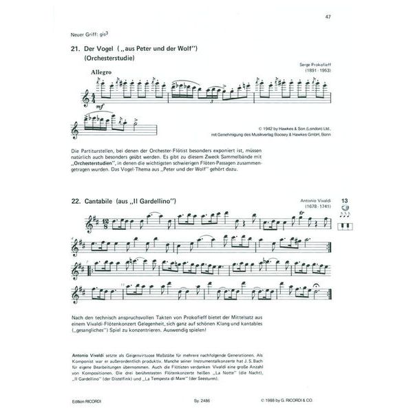 Ricordi Lern Querflöte Spielen Band 2