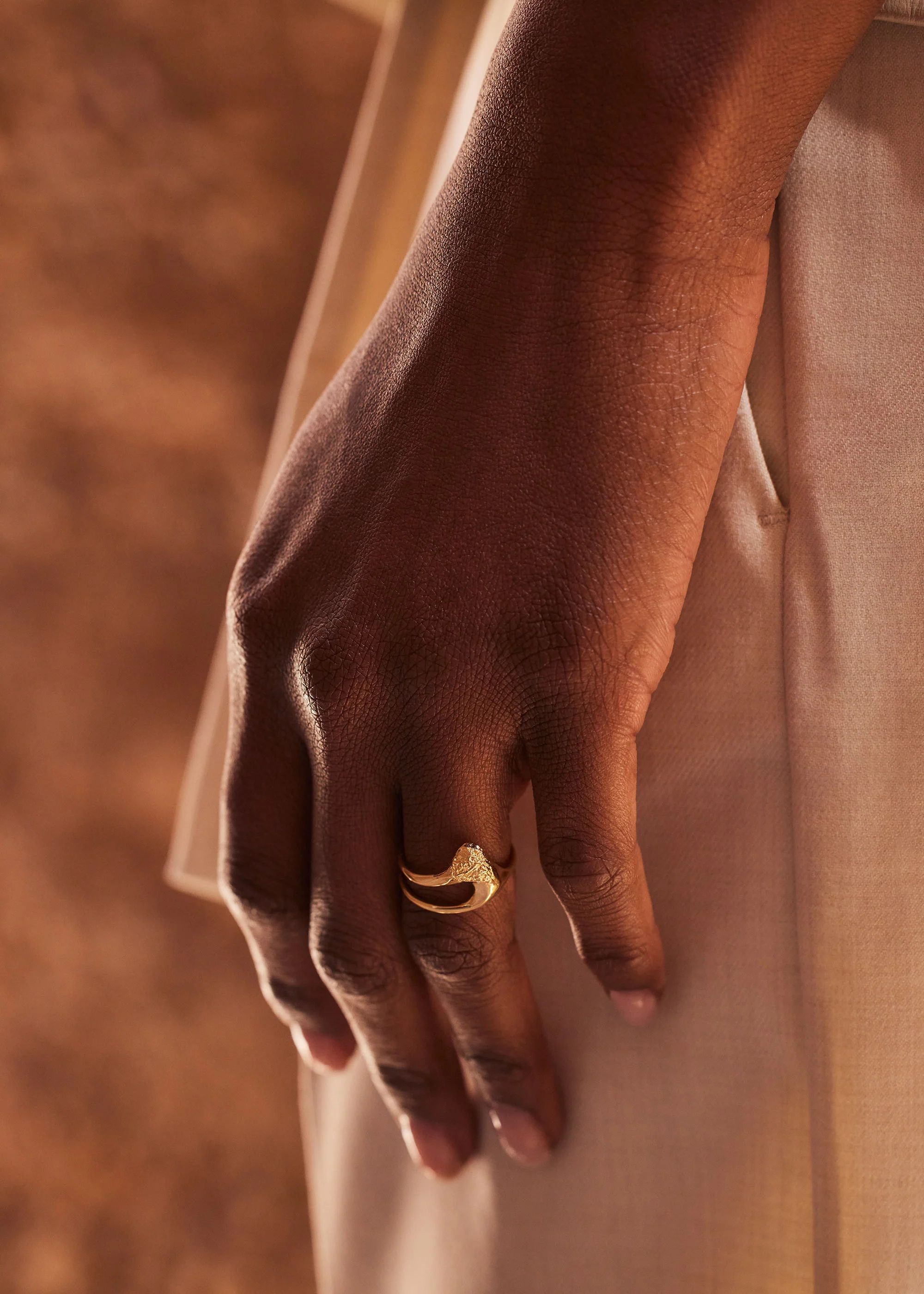 Bague Fine Eroz - Dorée à l’or 24 carats
