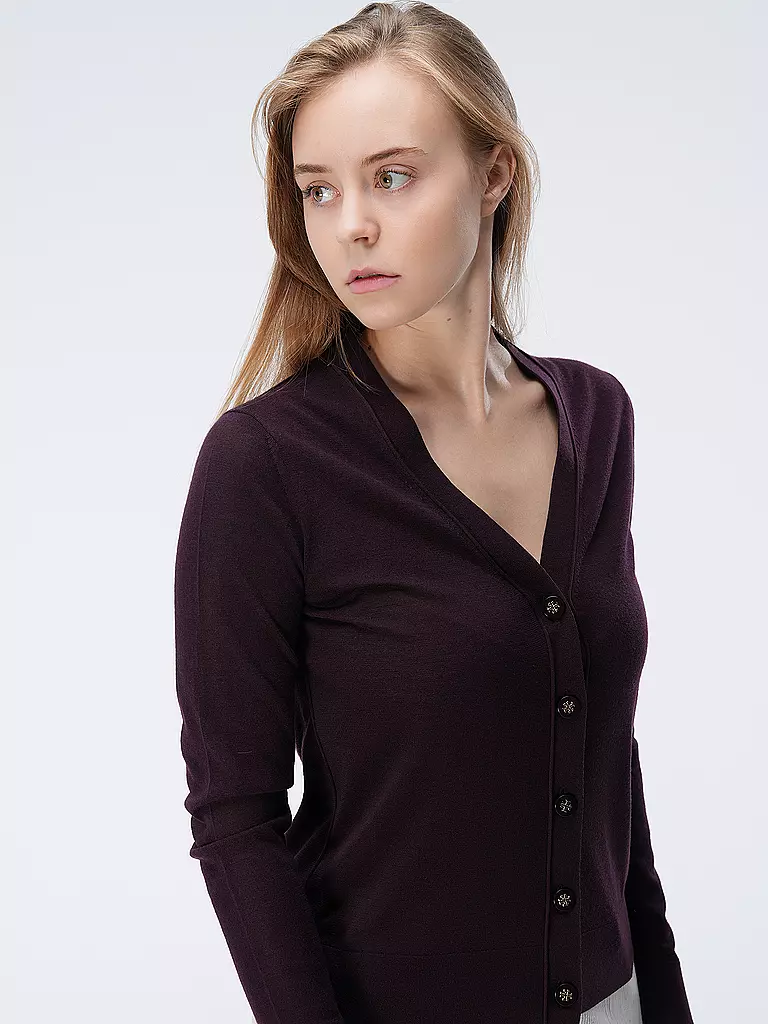 TORY BURCH Cardigan SIMONE beere