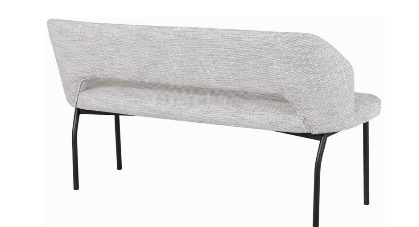Eetbank Bo lichtgrijs poly 150cm