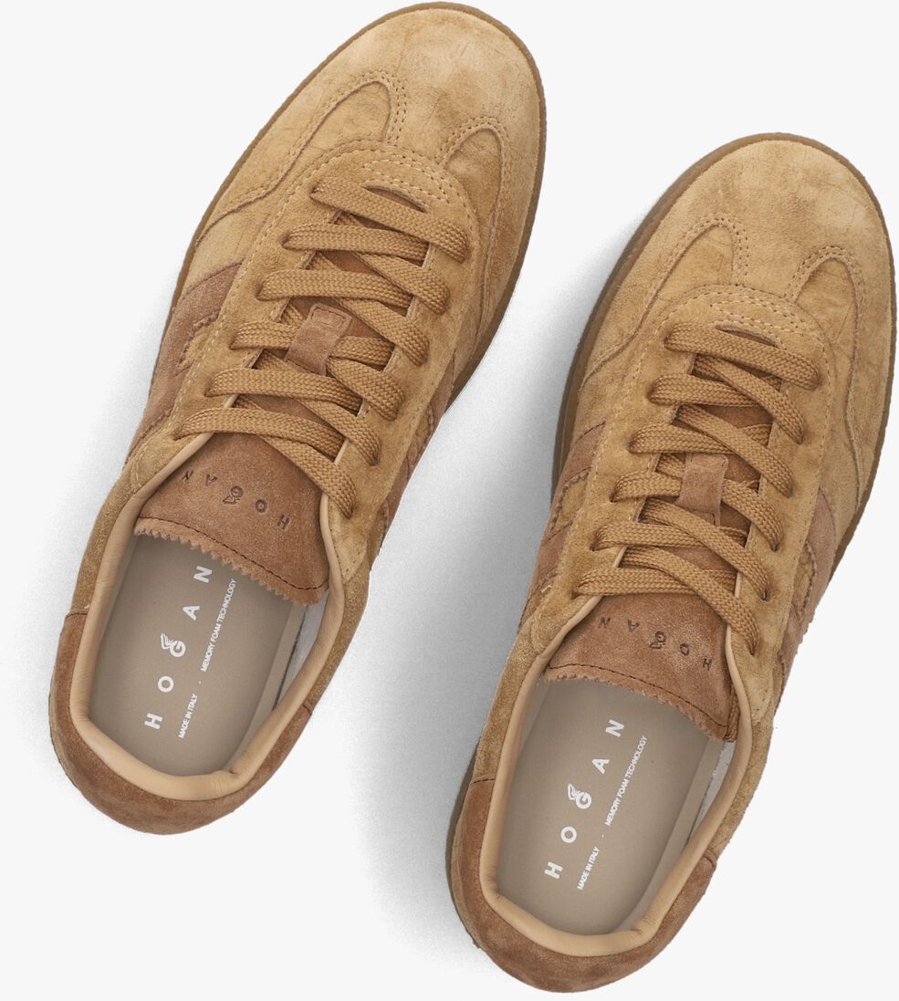 camel hogan lage sneakers h681 allacciato h