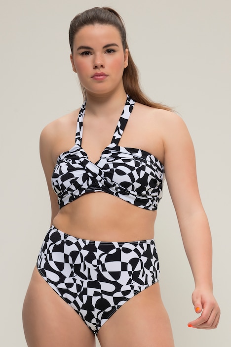 Bikini-Slip, HighWaist Shape, Grafik-Print